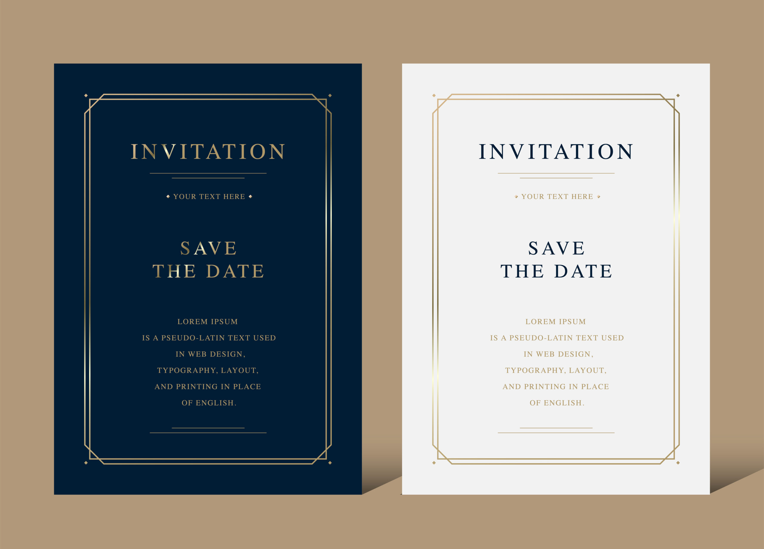 Image of a beautifully designed invitation