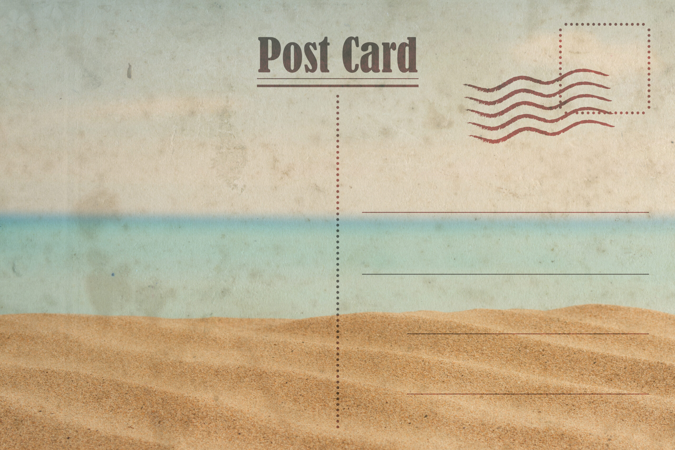 Image of a vibrant, professionally designed postcard